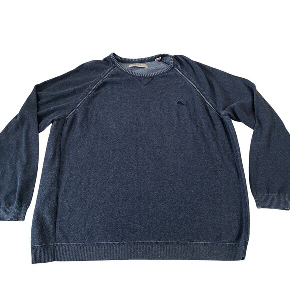 Tommy Bahama Sweatshirt Men's Size 2XL XXL Gray Cotton Beach Travel Vacation - Picture 1 of 5